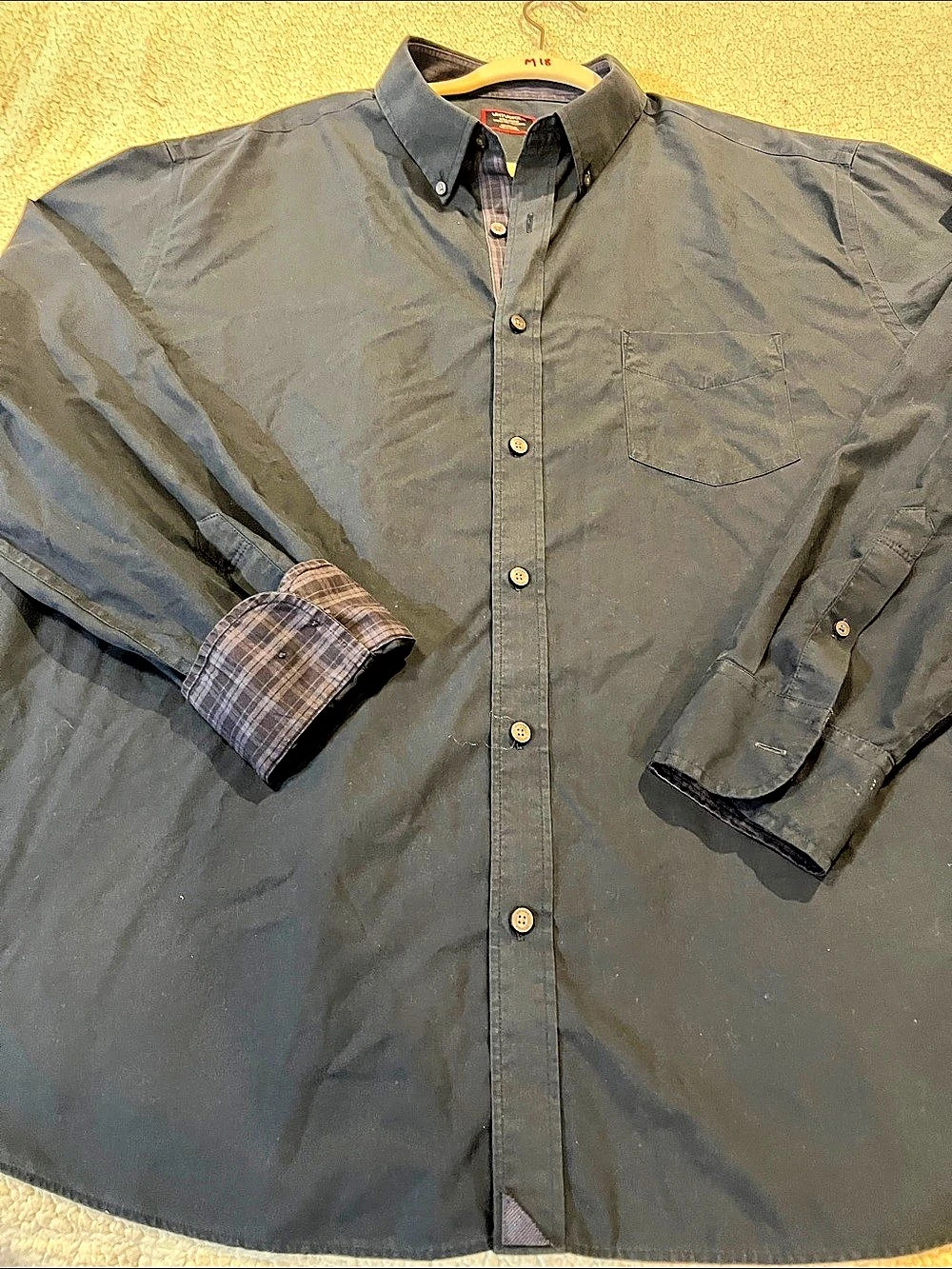 UNTUCKit Men's Green Plaid Button Down Shirt